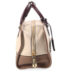 Loewe Amazona 28 2-Way Bicolor Shoulder Bag Beige Brown Bordeaux Leather Gold — view 3