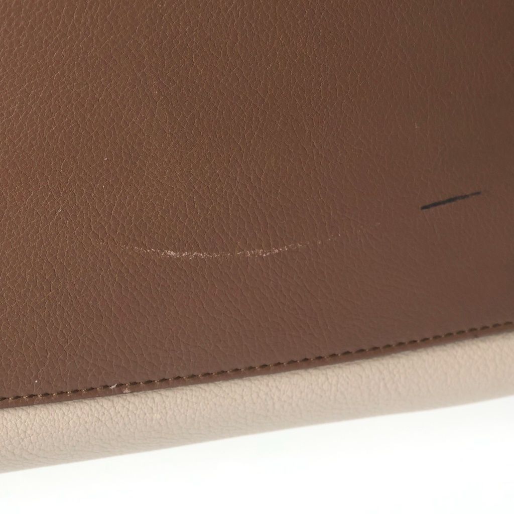 Loewe Amazona 28 2-Way Bicolor Shoulder Bag Beige Brown Bordeaux Leather Gold — view 7