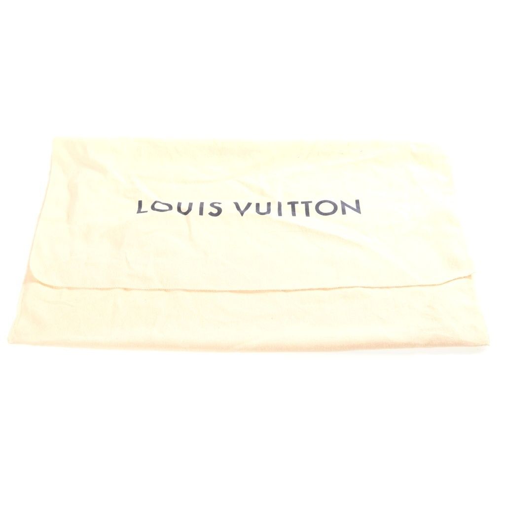 Louis Vuitton Monogram Neverfull MM Leather Tote Bag Brown — view 8