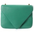 Bottega Veneta Mount 2-Way Shoulder Bag Chain Green Leather Gold