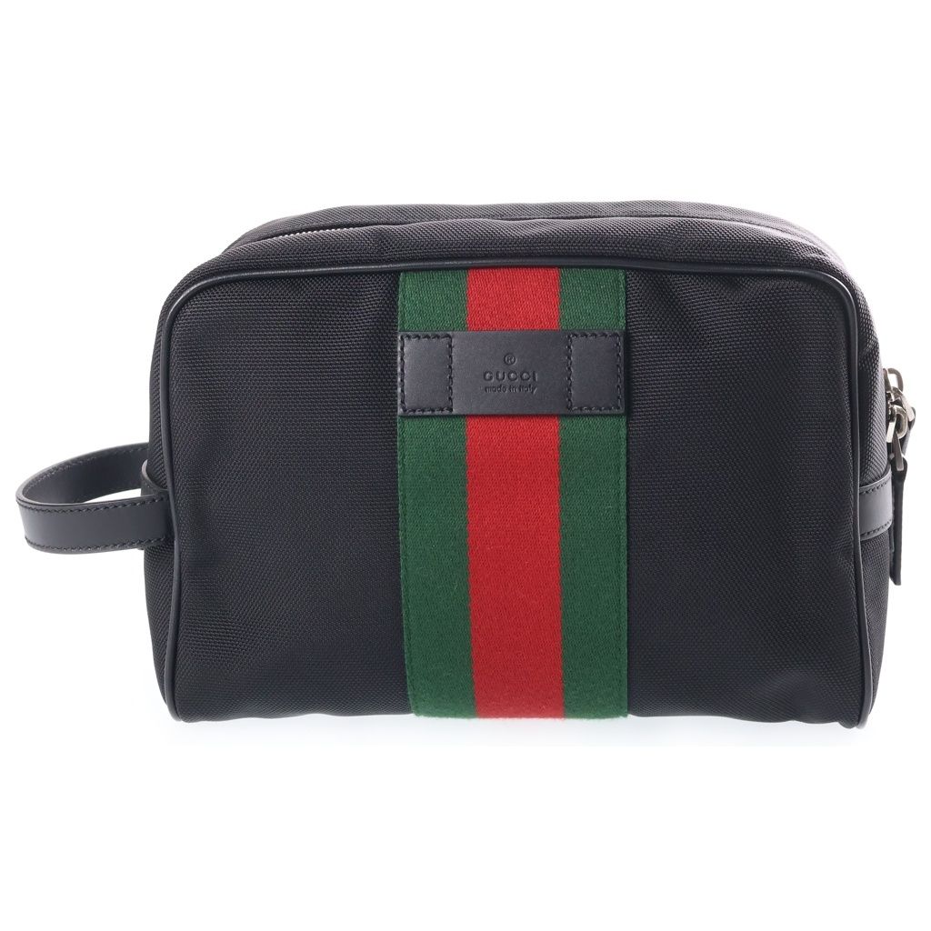 Gucci Sherry Line Canvas Clutch Second Black