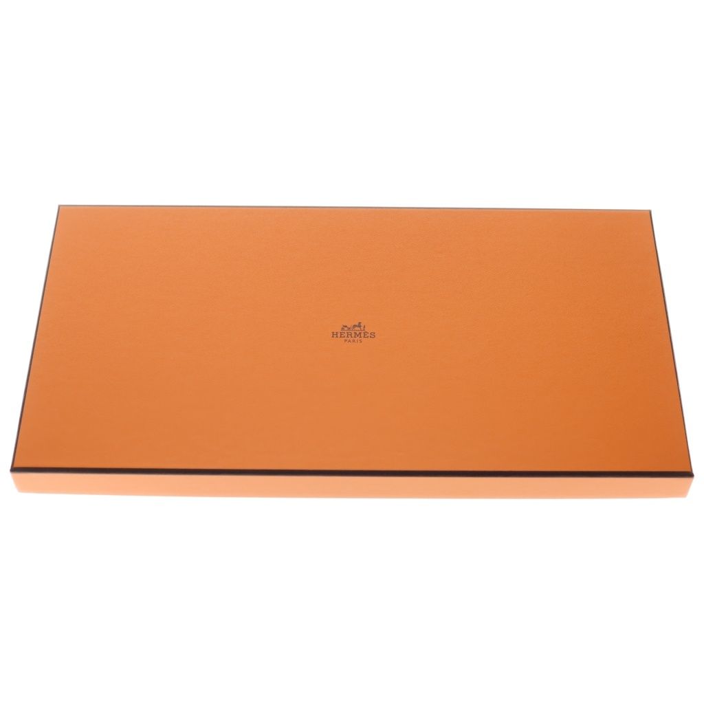 Hermes Carre Geant Grand Appara Bandana Scarf Cashmere Cotton Orange Cuy White — view 6