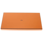 Hermes Carre Geant Grand Appara Bandana Scarf Cashmere Cotton Orange Cuy White — view 6