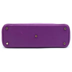 Diorissimo 2-Way Shoulder Bag Leather Purple Silver — view 4