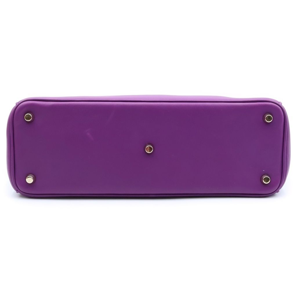 Diorissimo 2-Way Shoulder Bag Leather Purple Silver — view 4
