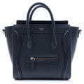 Celine Luggage Nano 2-Way Shoulder Bag Black Leather