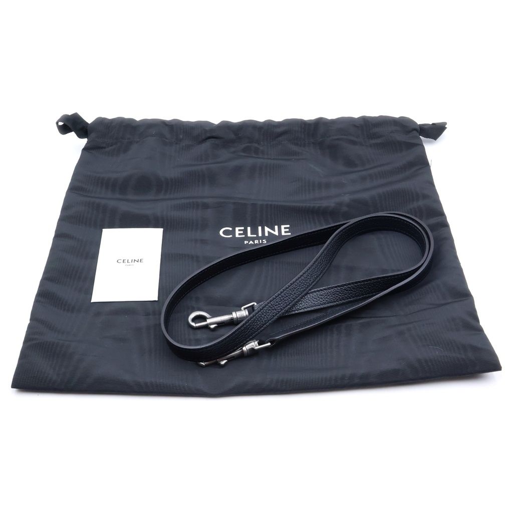 Celine Luggage Nano 2-Way Shoulder Bag Black Leather — view 8