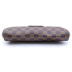 Louis Vuitton Damier Shoulder Bag Brown Leather — view 4