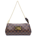 Louis Vuitton Damier Shoulder Bag Brown Leather