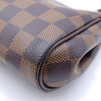 Louis Vuitton Damier Shoulder Bag Brown Leather — view 5