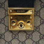 Gucci Padlock GG Medium Shoulder Chain Leather Gold Beige Black — view 7