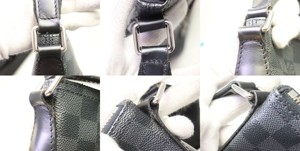 Louis Vuitton Mick MM Damier Graphite Shoulder Bag — view 8