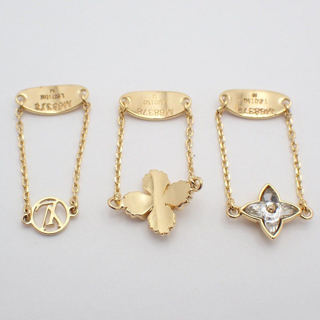 Louis Vuitton Set Bague Blooming Strass Ring Gold Color — view 2