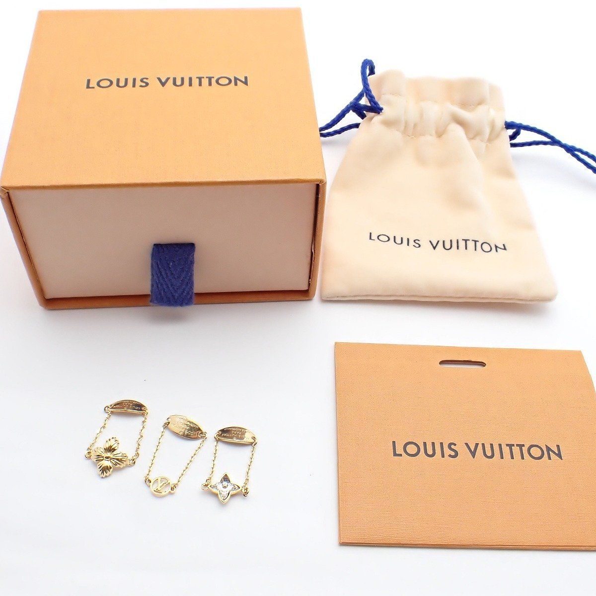 Louis Vuitton Set Bague Blooming Strass Ring Gold Color — view 7