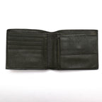 Bottega Veneta Wallet Leather Olive Khaki Bicolor Coin Purse Bifold Mesh — view 5