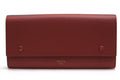 Celine Wallet Leather Red Large Flap Multifunction in Drummed Function