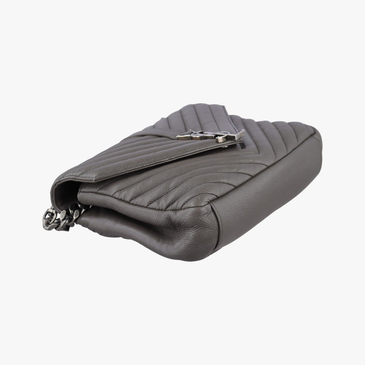 Saint Laurent Carre Gray Leather — view 5