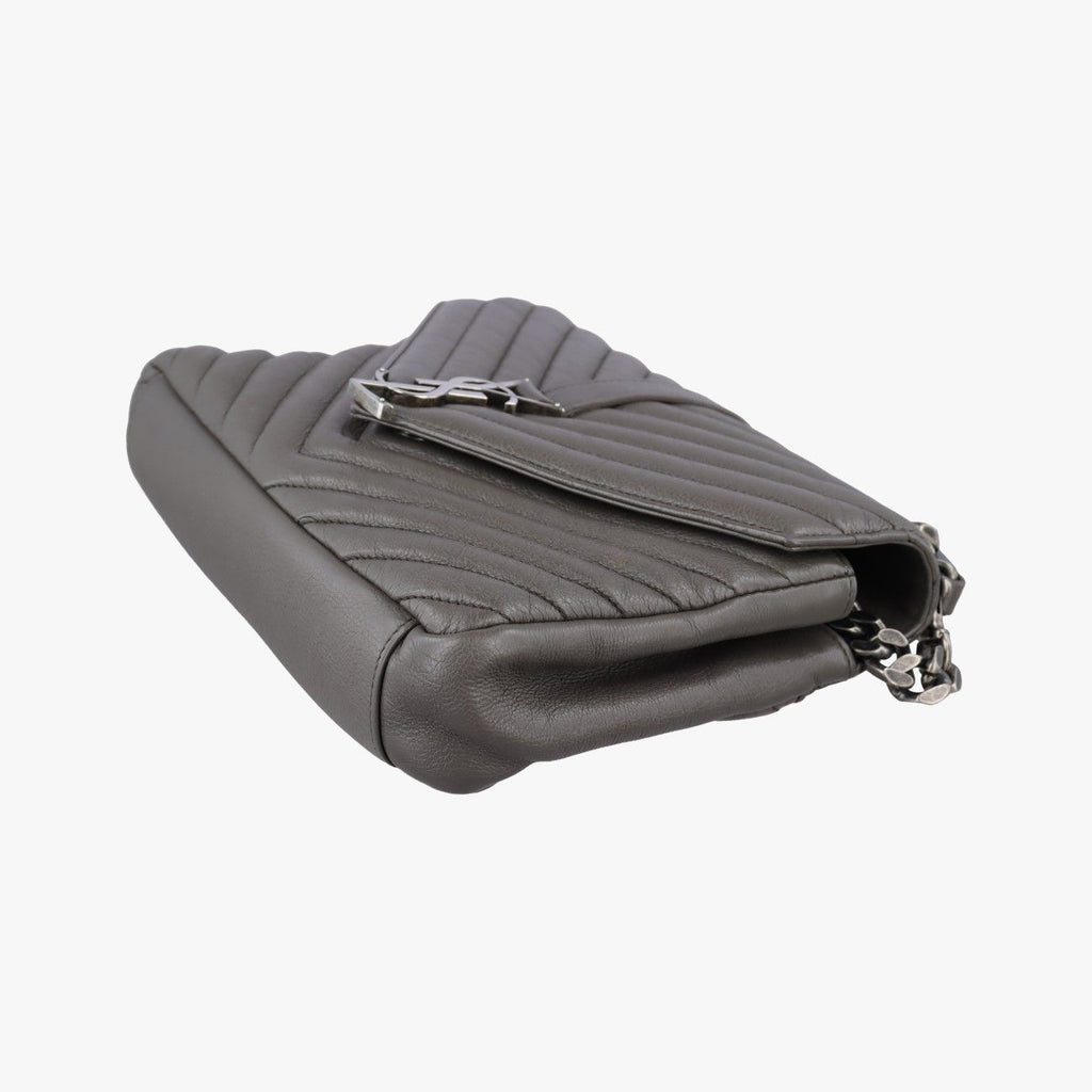 Saint Laurent Carre Gray Leather — view 4