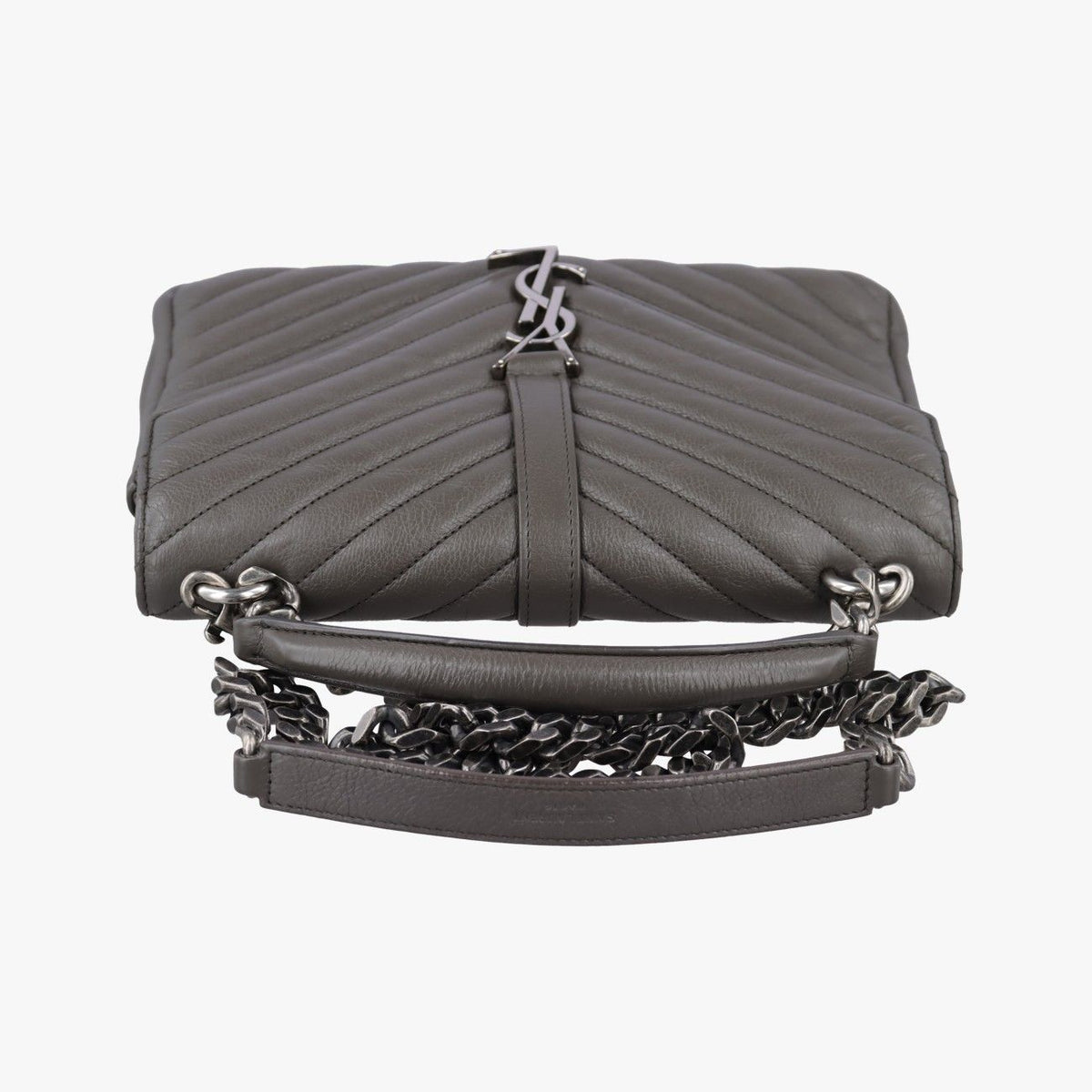 Saint Laurent Carre Gray Leather — view 8