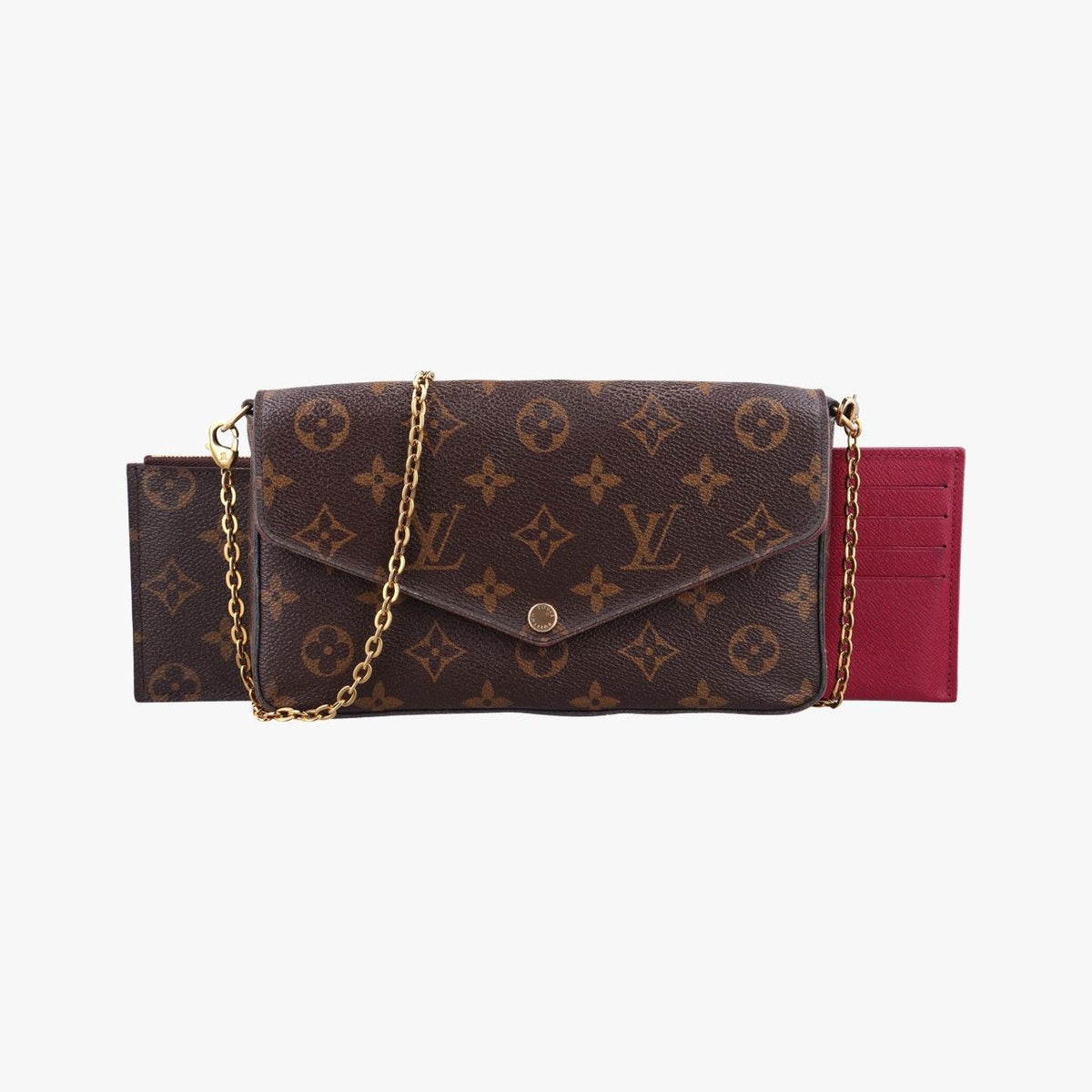 Louis Vuitton Pochette Felicie Monogram Brown Canvas