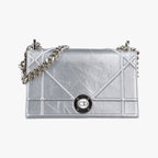 Dior Diorama Silver Leather