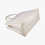 Prada Parabola Tote Bag White Patent 14 VI — view 7