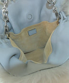 Loewe Shearling Fur Flamenco Clutch — view 4