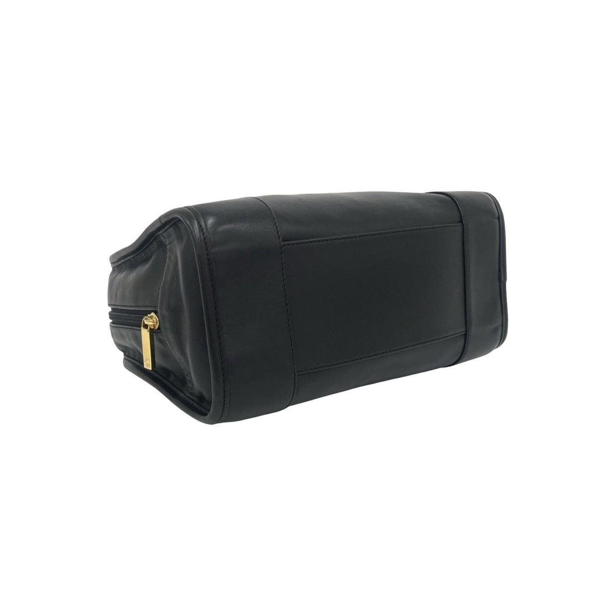 Loewe Amazona Anagram Logo Stamp Leather Mini Boston Bag Tote Black — view 7