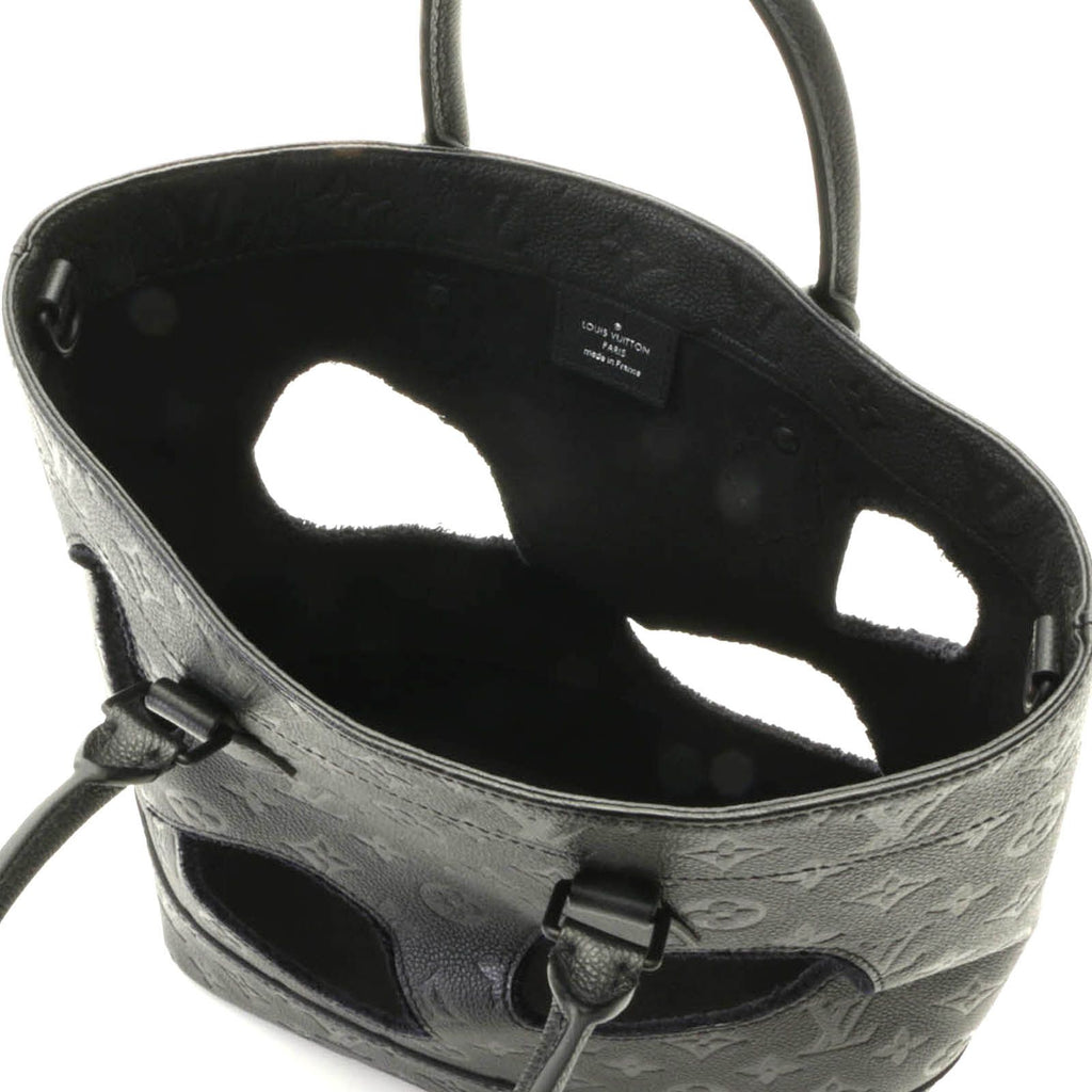 Louis Vuitton with Halls PM Monogram Empreinte Shoulder Bag Noir — view 8