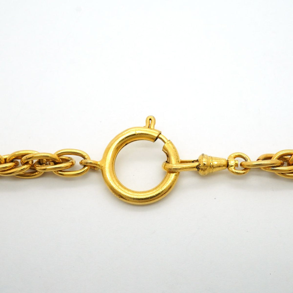 Chanel Necklace Vintage Logo Mademoiselle Gold Plated — view 4