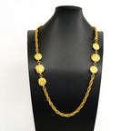 Chanel Necklace Vintage Logo Mademoiselle Gold Plated — view 7