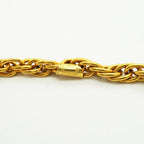 Chanel Necklace Vintage Logo Mademoiselle Gold Plated — view 5