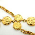 Chanel Necklace Vintage Logo Mademoiselle Gold Plated — view 8