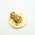 Chanel Earrings Vintage CC Logo Gold Plated — view 6