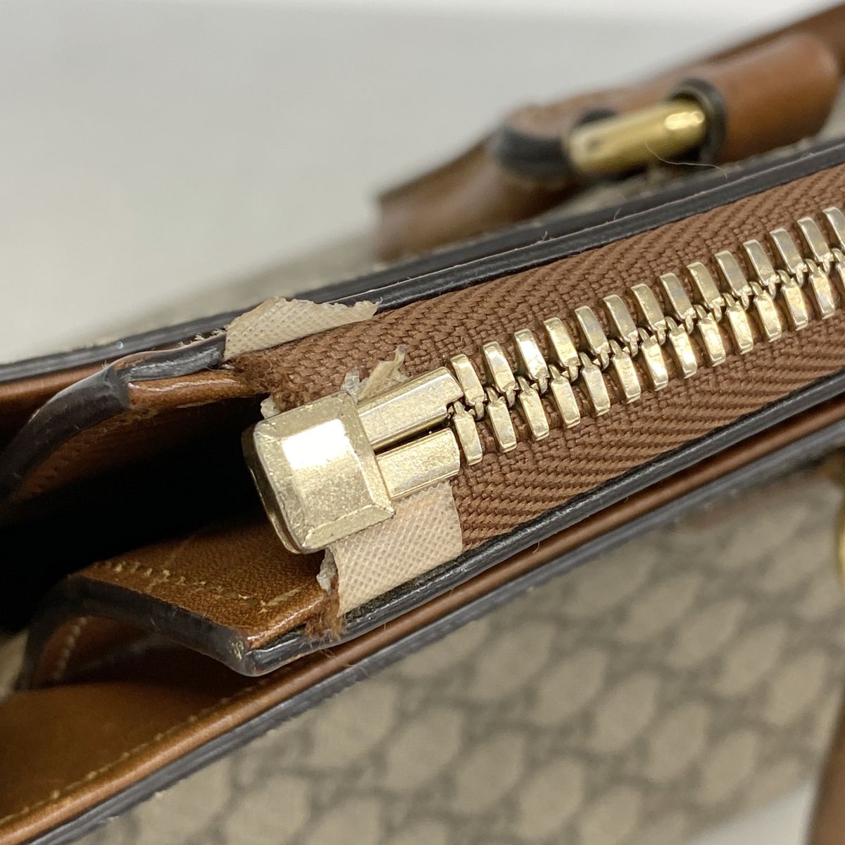 Gucci Handbag GG Supreme Brown Gold 2-Way Bag — view 7