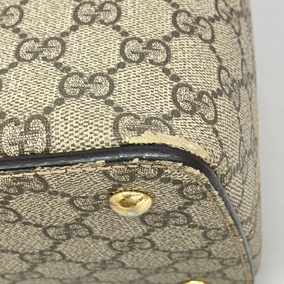 Gucci Handbag GG Supreme Brown Gold 2-Way Bag — view 6