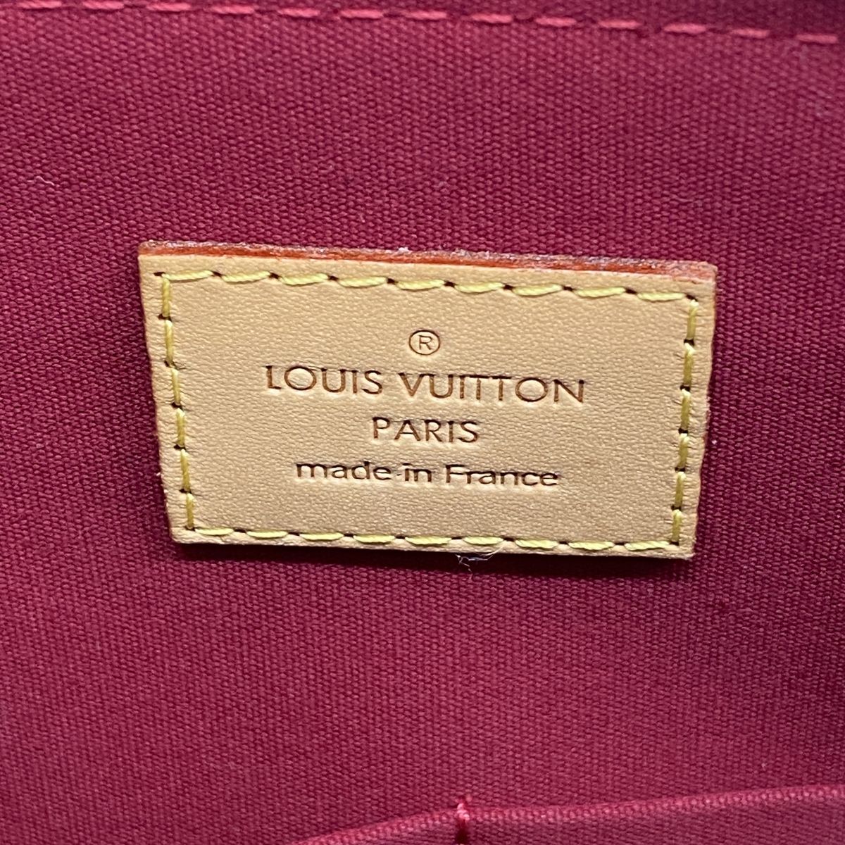 Louis Vuitton Handbag Vernis Alma PM Rouge Grenat Dine — view 5