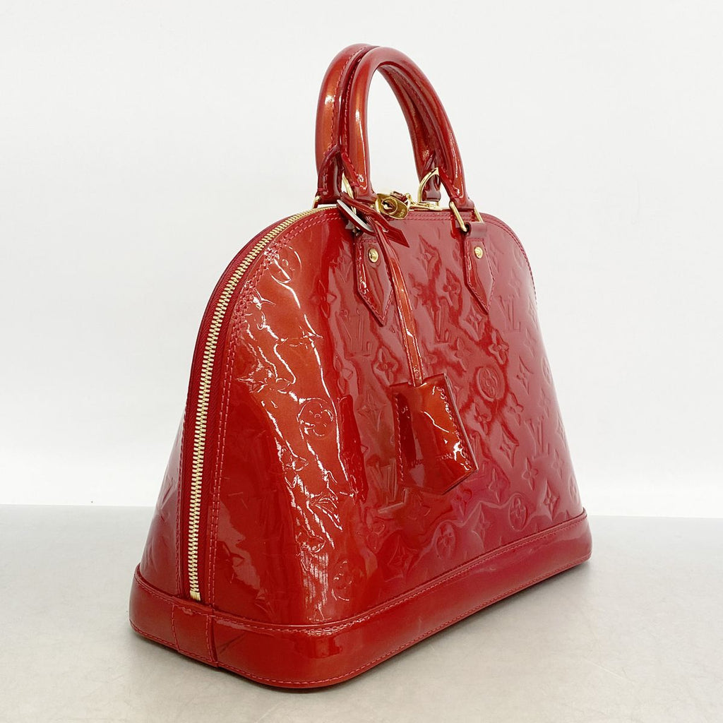 Louis Vuitton Handbag Vernis Alma PM Rouge Grenat Dine — view 2