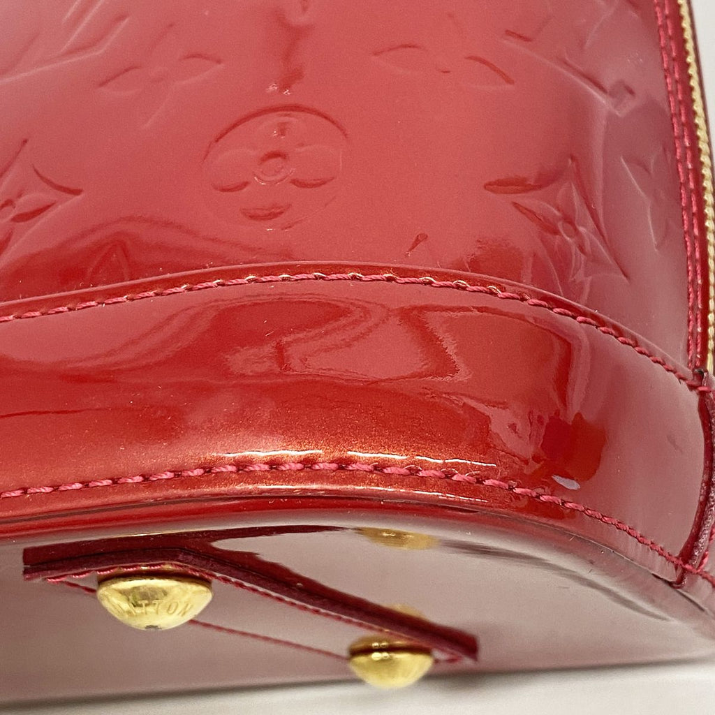 Louis Vuitton Handbag Vernis Alma PM Rouge Grenat Dine — view 6