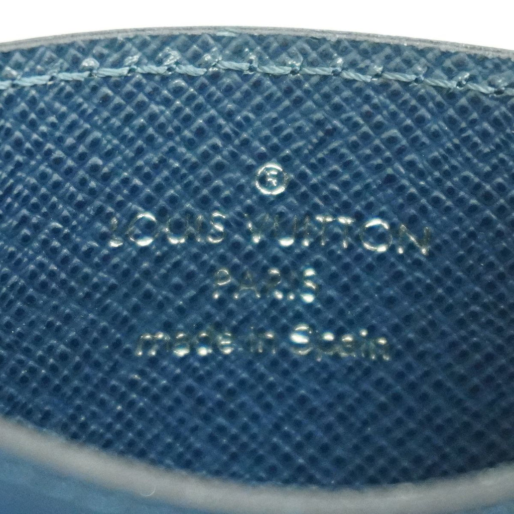 Louis Vuitton Card Case Epi Porte Cartes Simple Indigo Blue — view 4