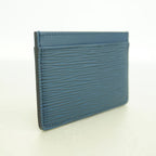 Louis Vuitton Card Case Epi Porte Cartes Simple Indigo Blue — view 2