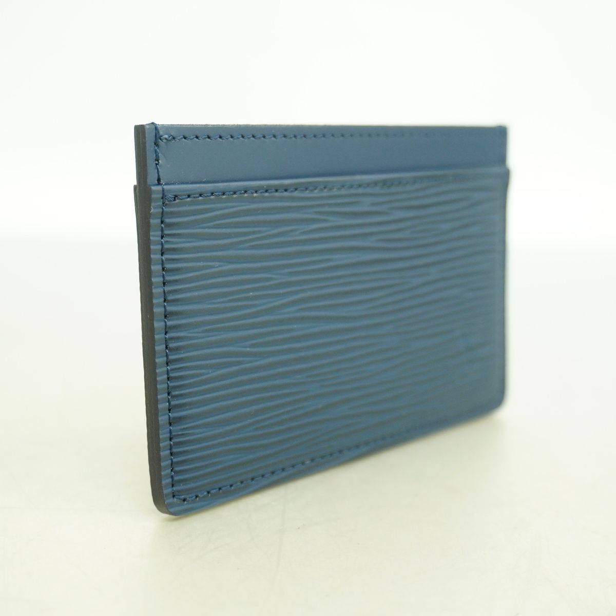 Louis Vuitton Card Case Epi Porte Cartes Simple Indigo Blue — view 2