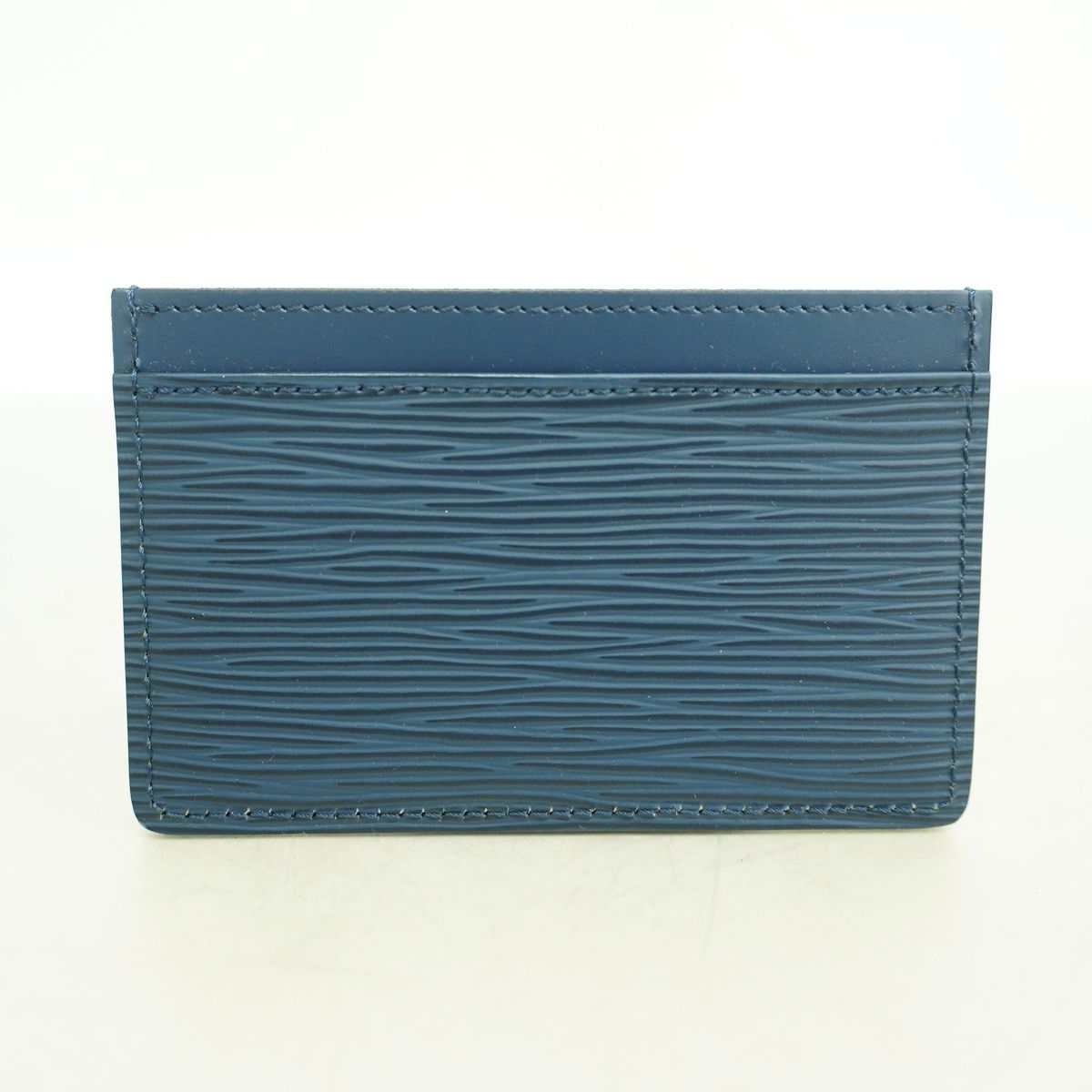 Louis Vuitton Card Case Epi Porte Cartes Simple Indigo Blue — view 7