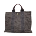 Hermes Tote Bag Herline PM Nylon Gray Silver