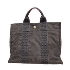 Hermes Tote Bag Herline PM Nylon Gray Silver