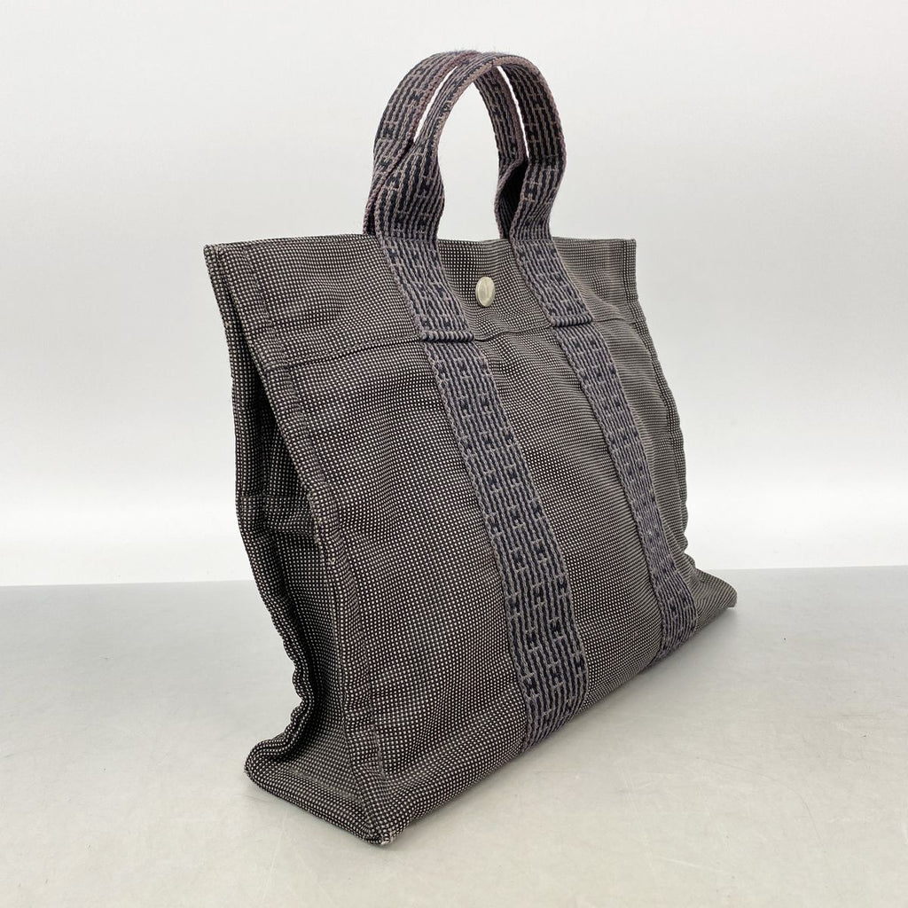 Hermes Tote Bag Herline PM Nylon Gray Silver — view 2