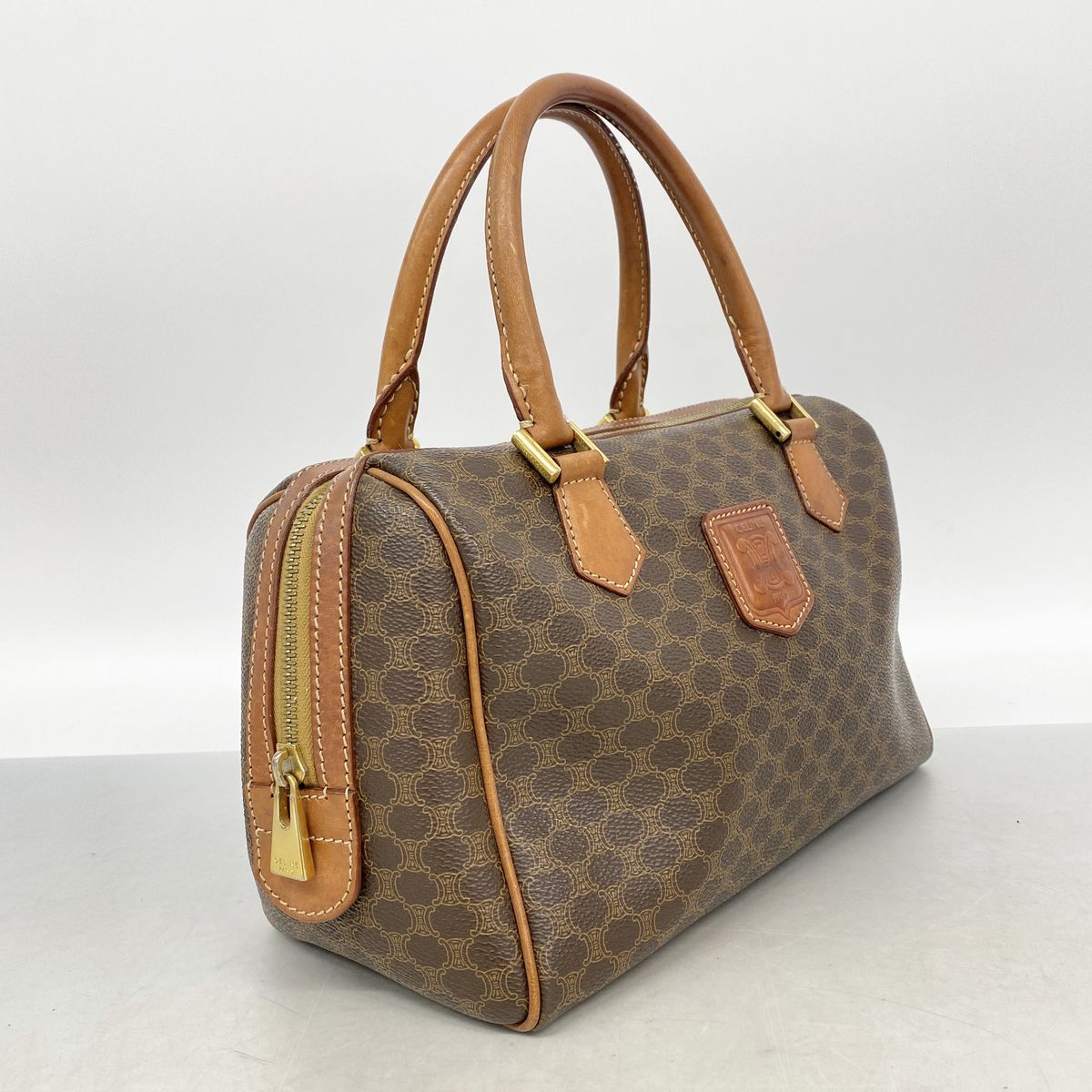 Celine Handbag Macadam Brown Gold — view 2