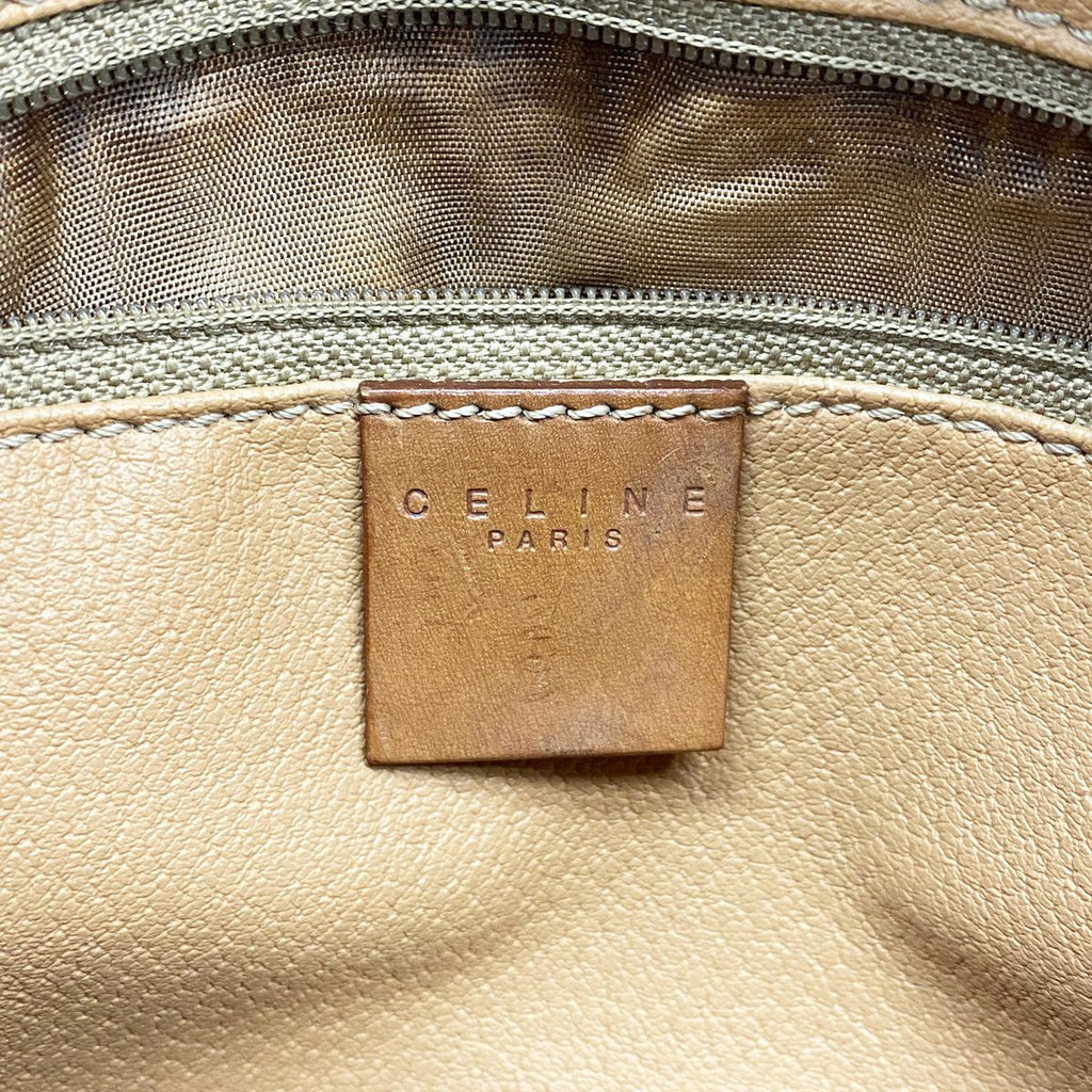Celine Handbag Macadam Brown Gold — view 5