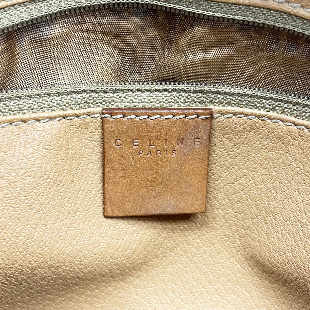 Celine Handbag Macadam Brown Gold — view 5