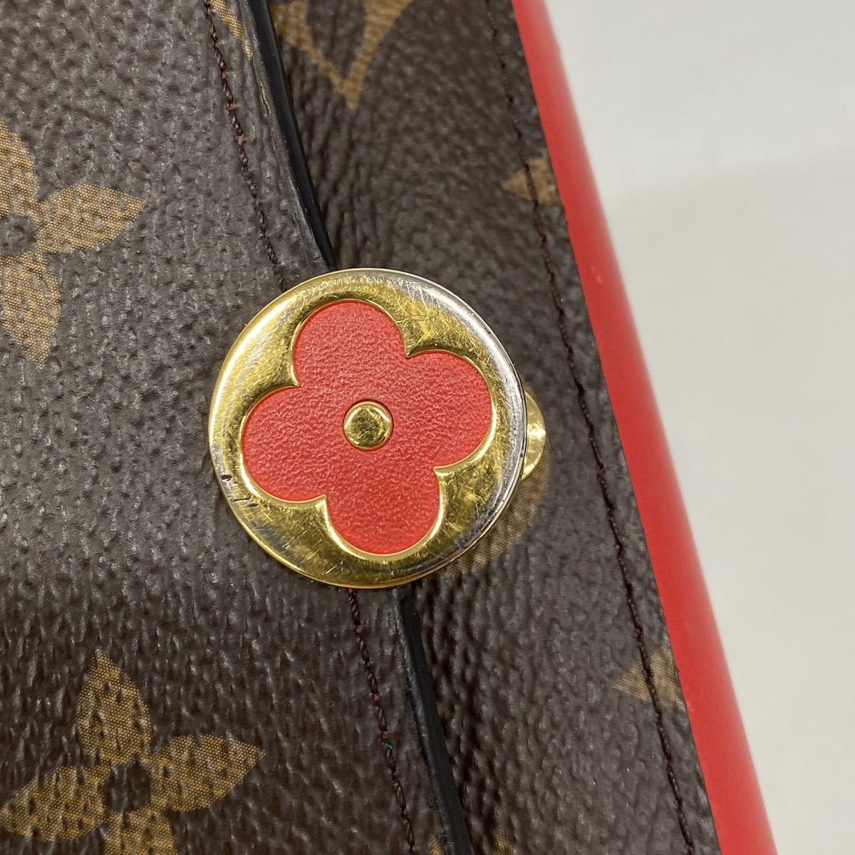 Louis Vuitton Wallet Monogram Portefeuille Flor Compact Coquelicot — view 8
